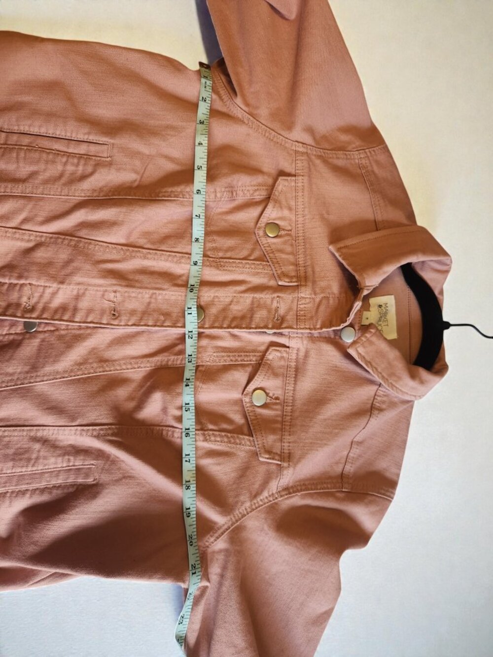 💗 Market & Spruce Pink Denim Jacket | Size 1X | Stretch | Chic Layer 💗 - Picture 9 of 11
